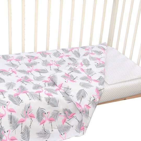 Комплект в кроватку 3 предмета Alis ЦВЕТНЫЕ СНЫ классич. фламинго