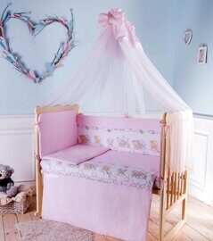 Комплект в кроватку Баю-Бай Мечта розовый К70-М1 (7 предметов)