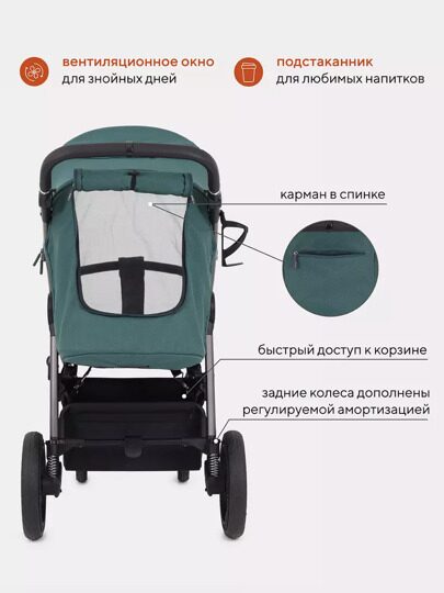 Прогулочная коляска Rant CASPIA 2.0 / Green