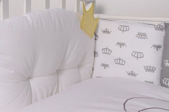 Комплект в кроватку Топотушки Зайка с короной (6 предметов)