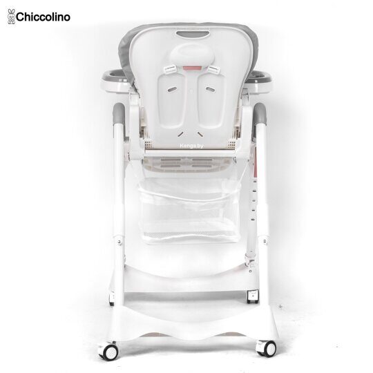 Стульчик для кормления Chiccolino Grey (Ecco-кожа + лежачее положение) Серый