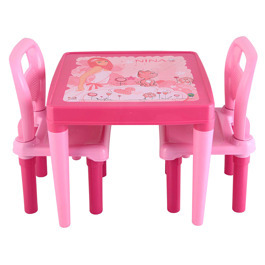 Стол Pilsan + 2 стула Розовый