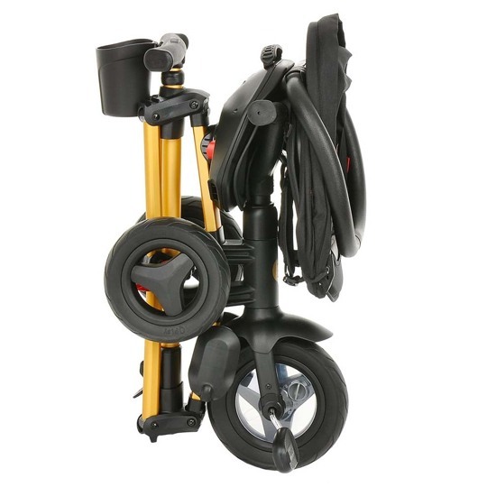 Складной трехколесный велосипед QPlay NOVA Plus S700-13 / Black (Rub/Gold)