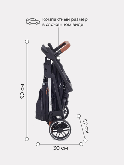 Прогулочная коляска MOWBaby Ride / RA088 Silver black