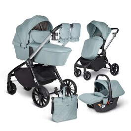 Коляска Farfello Baby Shell 3 в 1 / 2024 зелёный BBS-006
