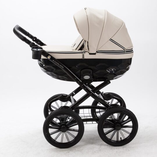 Коляска Adamex Chantal Retro Eco (Deluxe) 2 в 1 100% экокожа SA-7_1