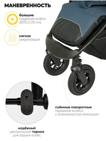 Прогулочная коляска Jovola SELENA Air G1 2025 с сумкой / синий