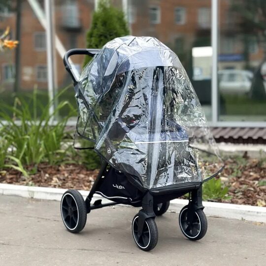 Прогулочная коляска LuxMom 740 реверсивный блок + рюкзак / Синяя