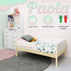 Подростковая кровать Sweet Baby Paola Белый/Натуральный
