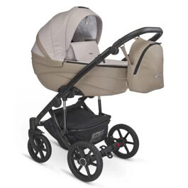 Коляска Bexa IDEAL 2 в 1 / id 25 (св.бежевый+т.бежевая кожа)