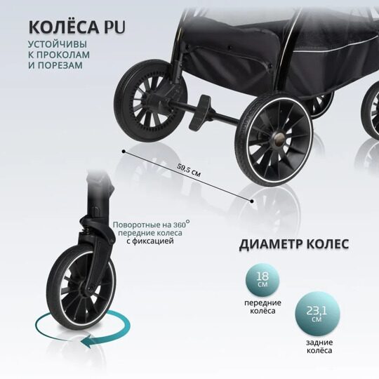 Коляска Farfello Camille 3 в 1 / 2024 ультрамарин CML-3
