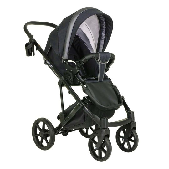 Коляска Pituso CONFORT Plus 2 в 1 Тем.Серый+Кожа Серый металлик