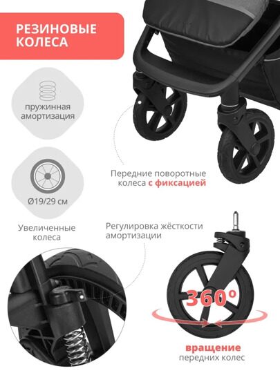 Прогулочная коляска Jovola VENTA / серый