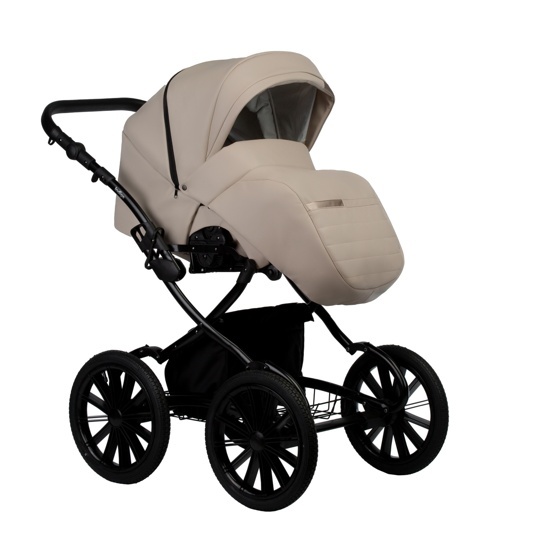 Коляска Indigo AVEO ECO Plus 14" 2 в 1  / ae 03 (бежевая кожа)