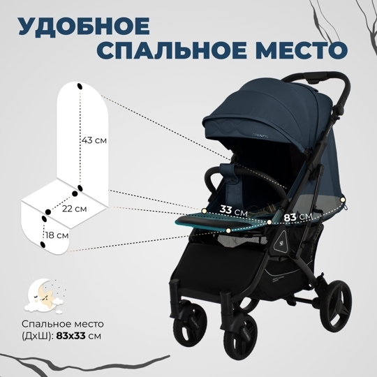 Прогулочная коляска Sweet Baby Compatto / Blue Neo