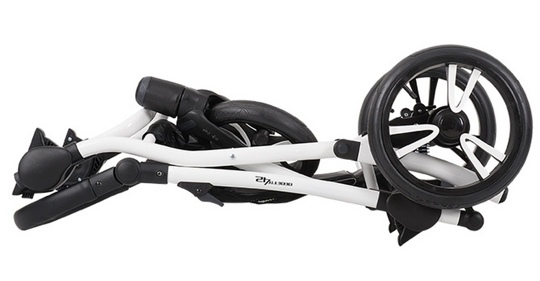 Прогулочная коляска для двойни BEBETTO-42 Sport Comfort / 02 (джинс) серая рама