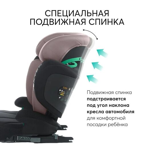 Автокресло Happy Baby NEXTER isofix (15-36 кг) / KD07 темно-розовое