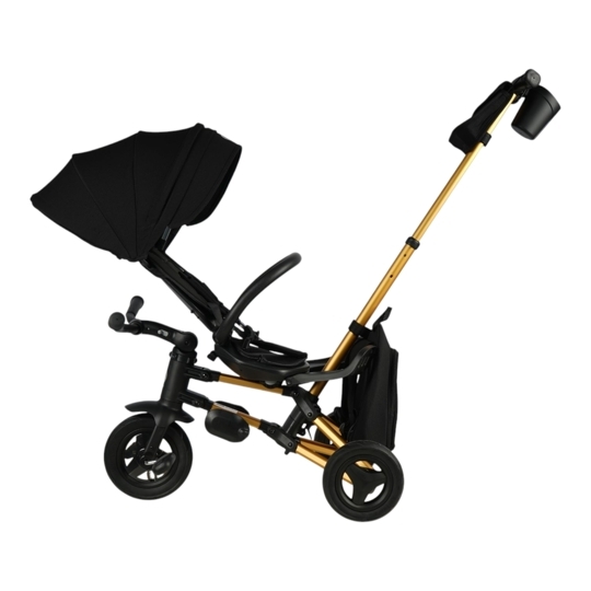 Складной трехколесный велосипед Qplay S700-17 RIDER SL Black (Rub/Gold)