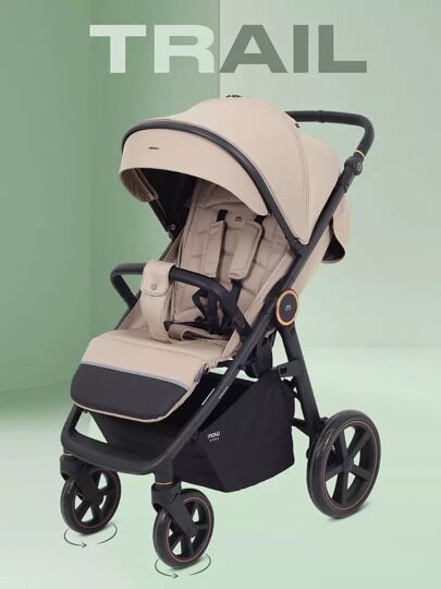 Прогулочная коляска MOWBaby Trail MB090 / 2025 Beige