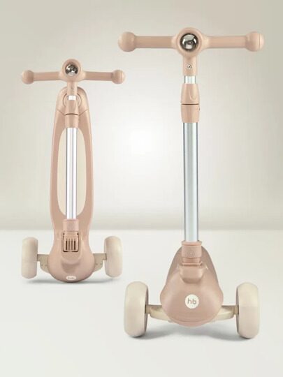 Самокат Happy Baby WEEZY со световой подсветкой и музыкой 50053 / beige