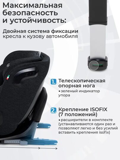 Автокресло Sweet Baby Voyager P12 Pro / Black