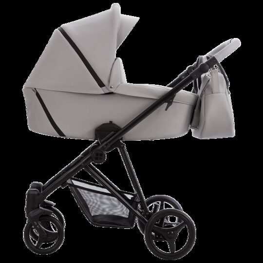 Коляска Bebetto YODDI PRO 3 в 1 / pro 02 (св.серая кожа)