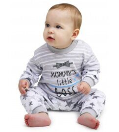Пижама "Little BOSS" мальчик (интерлок) серый