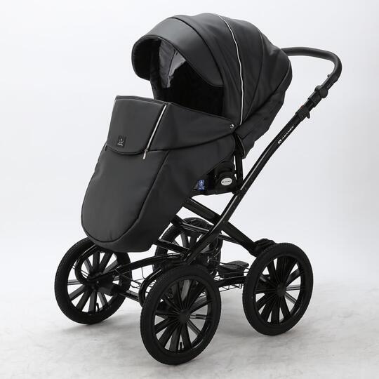 Коляска Adamex Chantal Retro Eco (Deluxe) 2 в 1 100% экокожа C114