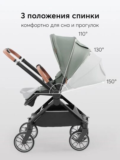 Коляска Happy Baby CELINE PRO 3 в 1 /  dark olive