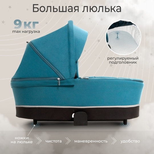 Коляска Sweet Baby Cupola 2 в 1 / Ocean Green