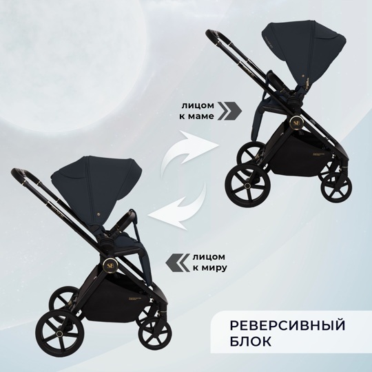 Коляска Sweet Baby Stella Plus Neo 2 в 1 / Dark Grey