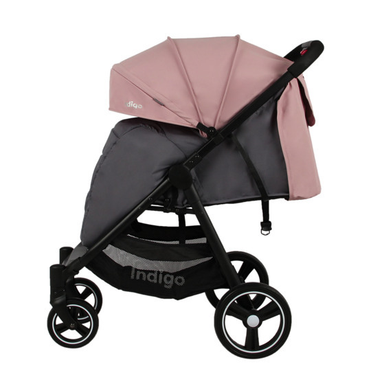Прогулочная коляска Indigo ASSANA серый-розовый