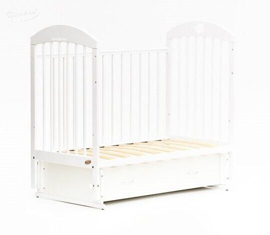 Детская кроватка Bambini Comfort 19 универсальный маятник ящик (белый)