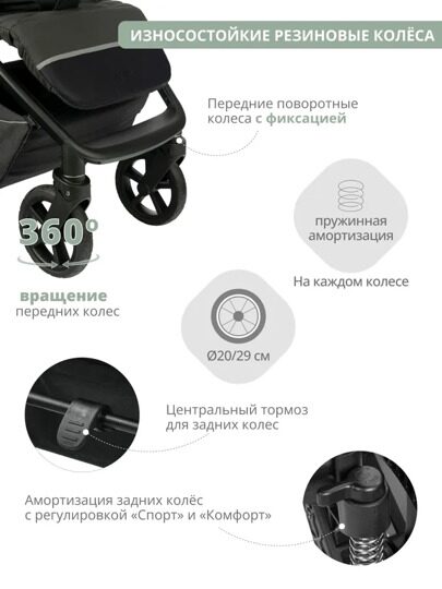 Прогулочная коляска Indigo CORSA / черный