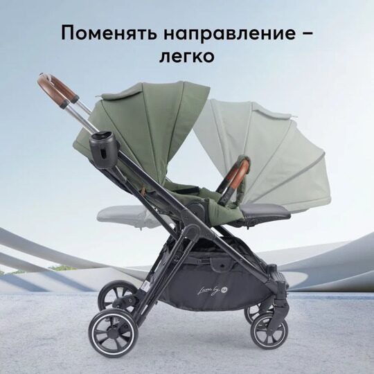 Коляска прогулочная Happy Baby LUNA / dark olive