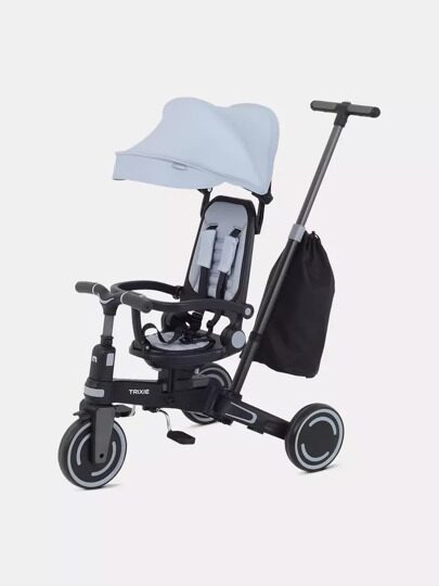 Детский трехколесный велосипед с ручкой MOWBaby TRIXIE MC055 / Grey