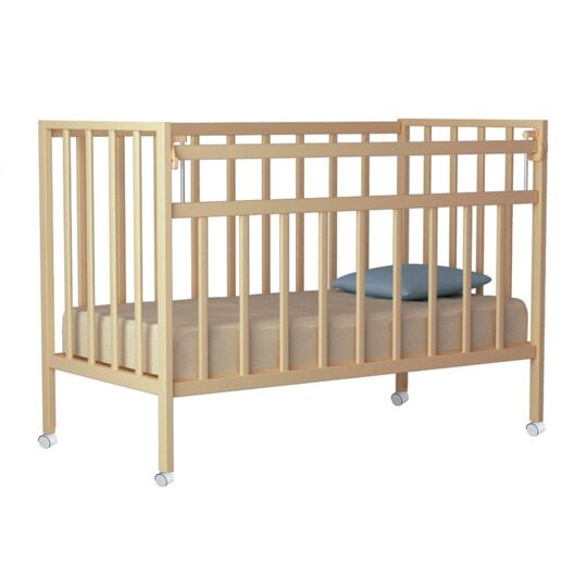 Детская кроватка VDK Magico Mini-1 NEW колеса Берёза