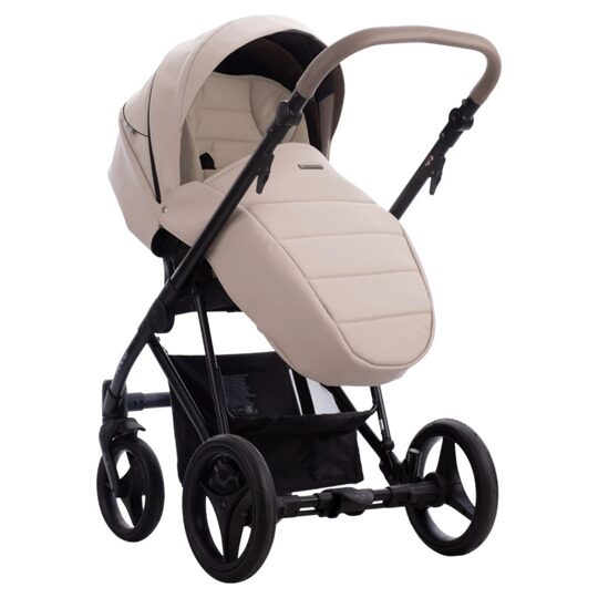 Коляска Bebetto FLAVIO PRO 3 в 1 / 02 (св.бежевая кожа)