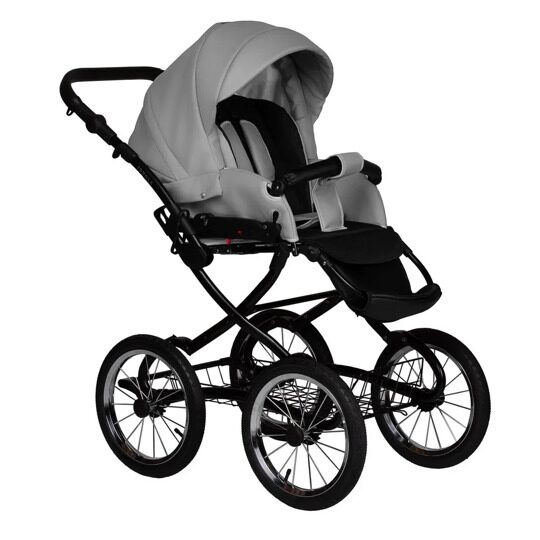 Коляска Jovola Tessa Classic Eco Plus 14 2 в 1 / Te 04 (св.серая кожа)