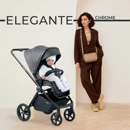 Прогулочная коляска Sweet Baby ELEGANTE / Chrome Grey