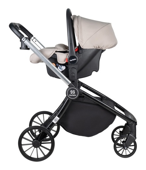 Коляска Farfello Baby Shell 3 в 1 / 2024 кофейный BBS-003