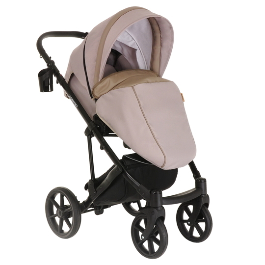 Коляска Pituso CONFORT Plus 2 в 1 Капучино+Кожа Капучино