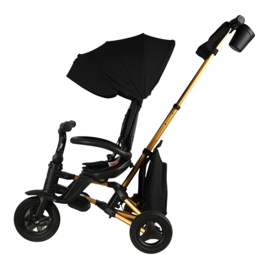 Складной трехколесный велосипед Qplay S700-17 RIDER SL Black (Rub/Gold)