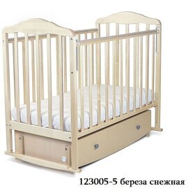 Детская кроватка СКВ 128005-5 Береза снежная