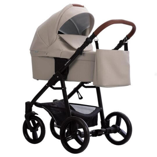 Коляска Bebetto KITELLI PRO 3 в 1 / pro 06 (св.бежевая кожа)
