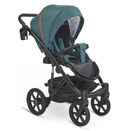 Коляска Bexa IDEAL 2 в 1 / id 32 (зеленый+бежевая кожа)
