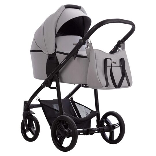 Коляска Bebetto VERTURRO PRO 3 в 1 / 10 (св.серая кожа)