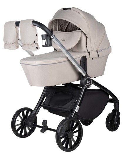 Коляска Farfello Baby Shell 3 в 1 / 2024 кофейный BBS-003