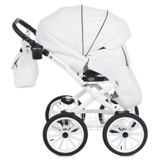 Коляска Adamex Chantal Retro Eco (Deluxe) 2 в 1 100% экокожа C104