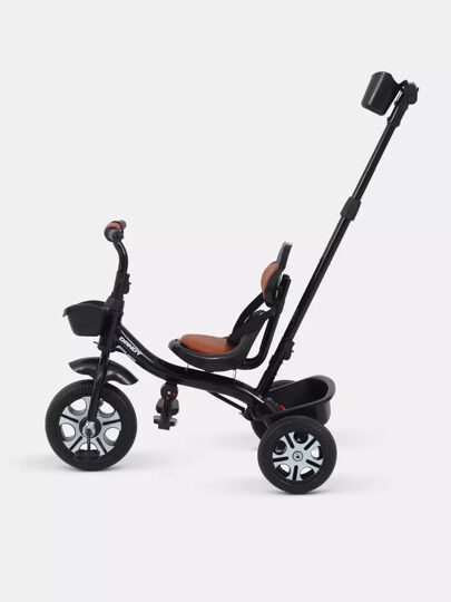 Детский трехколесный велосипед с ручкой Rant Basic DANDY RB252 / Black